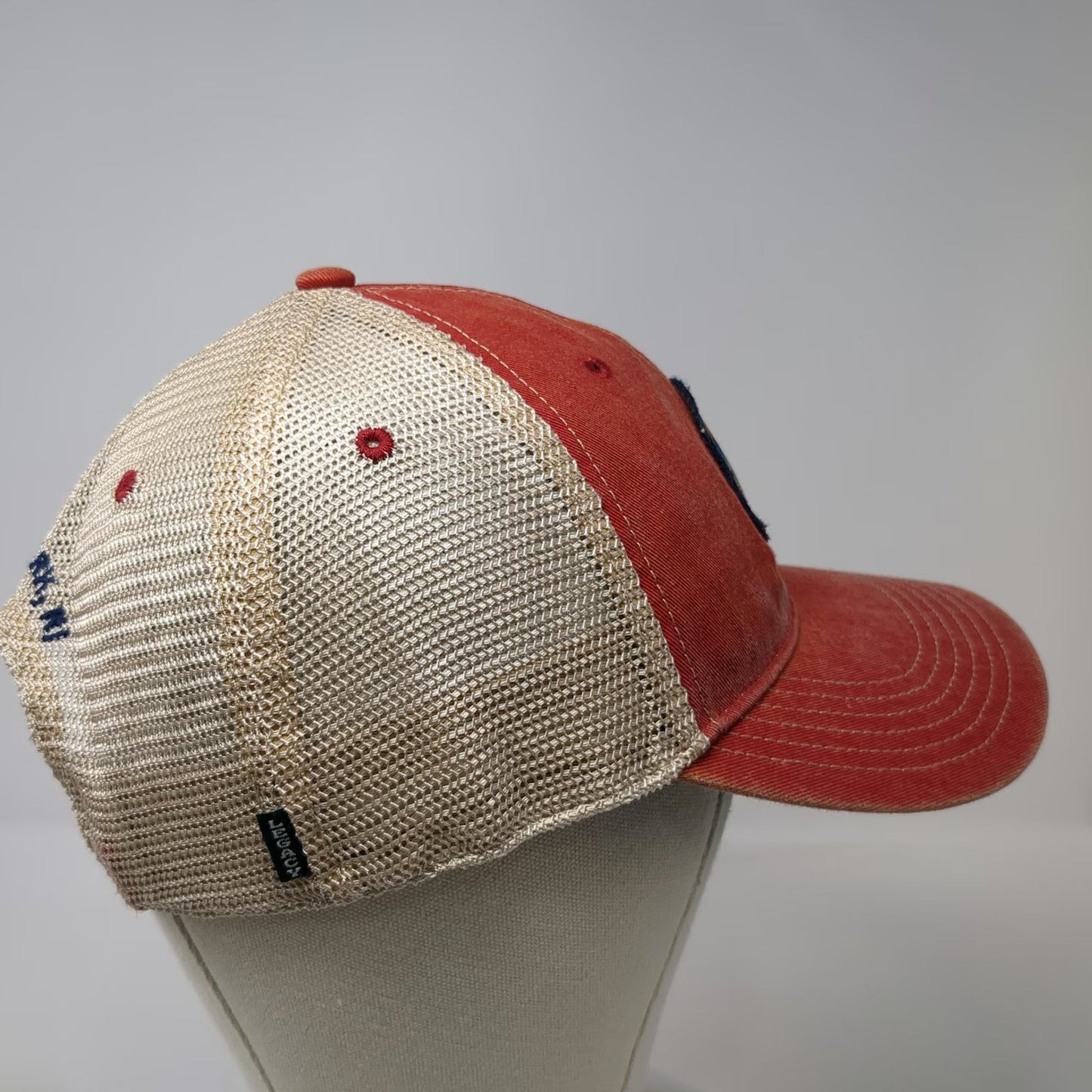 Legacy Trucker Hat Red One Size Sunset Cove Island Park NJ Patch Snapback Mesh