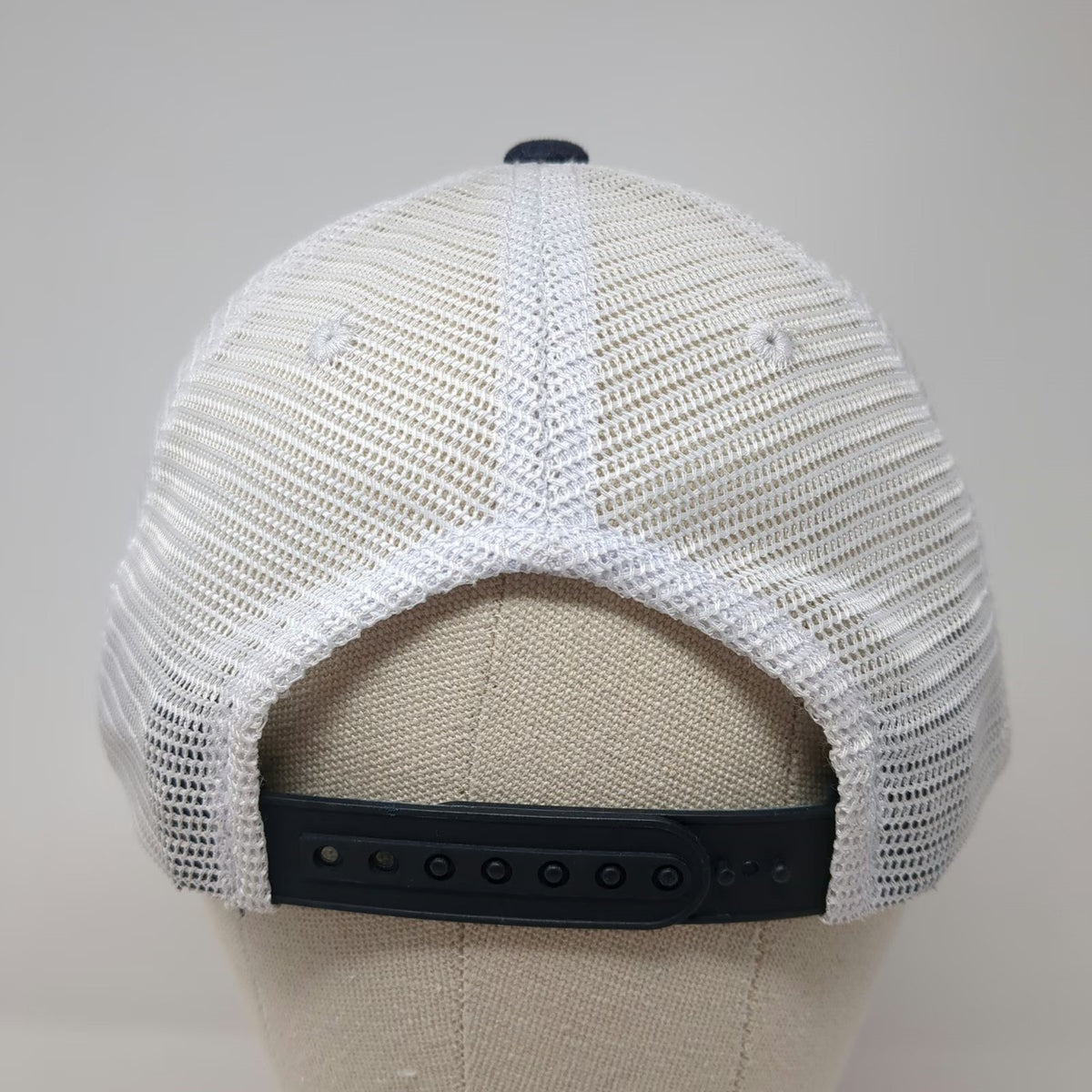Captivating Utah State Aggies NCAA Trucker Hat Blue Gray White One Size Mesh