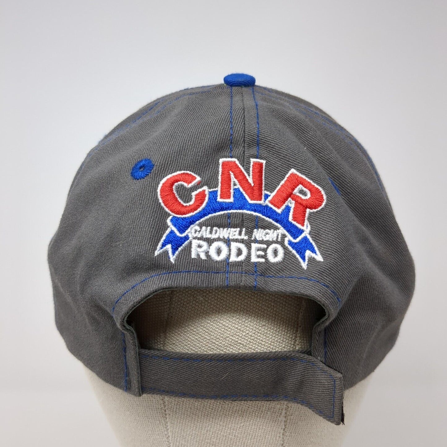 Patriot Night Strapback Hat Gray One Size CNR Caldwell Night Rodeo