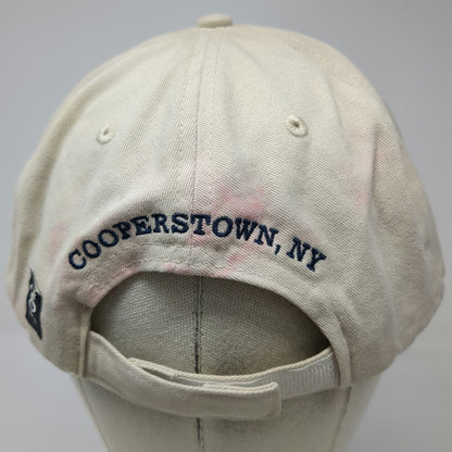 The Game Baseball Cap Beige One Size Hall of Fame Cooperstown NY USA Flag Hat
