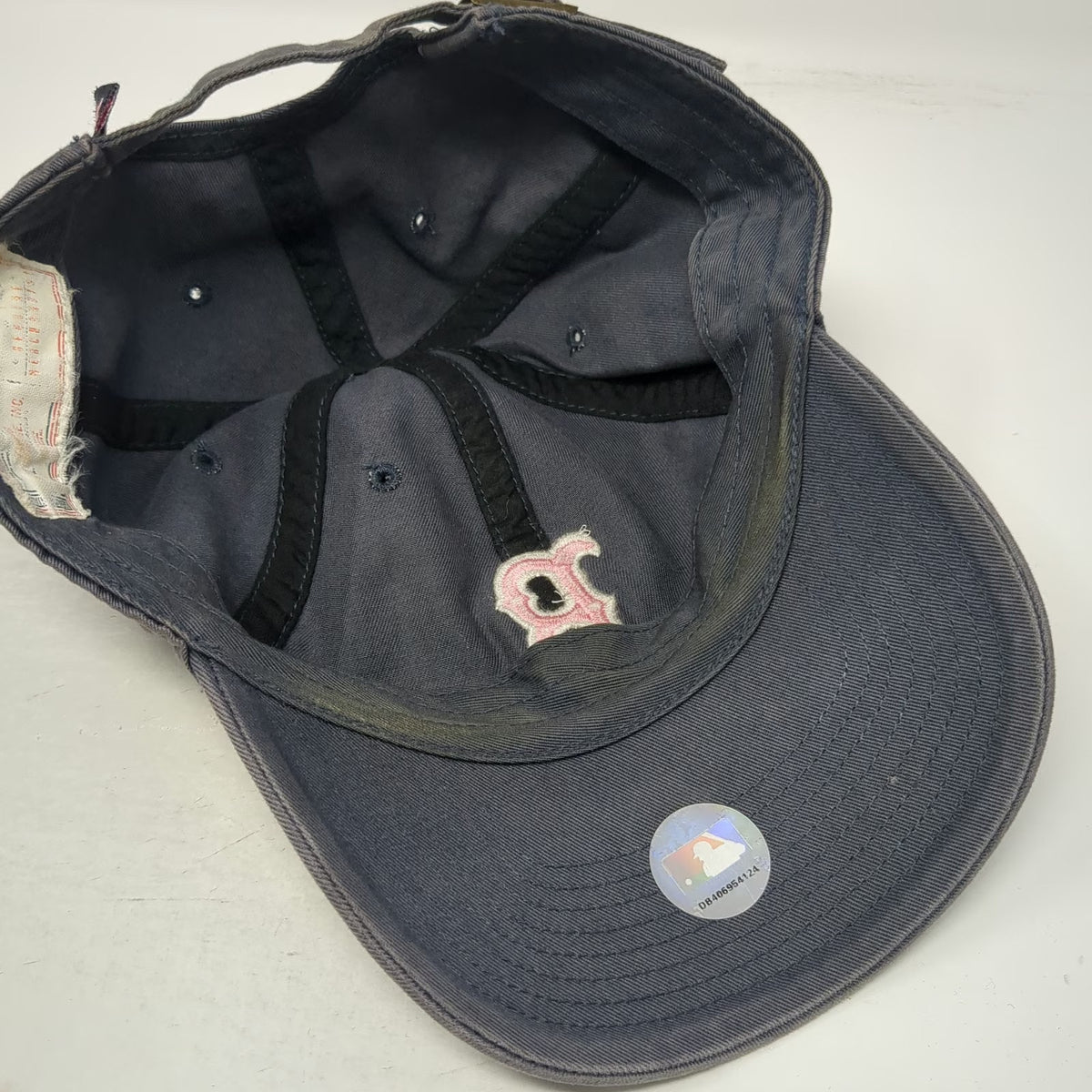 Boston Red Sox MLB Twins Enterprise Baseball Cap Gray Pink White OSFM Slideback