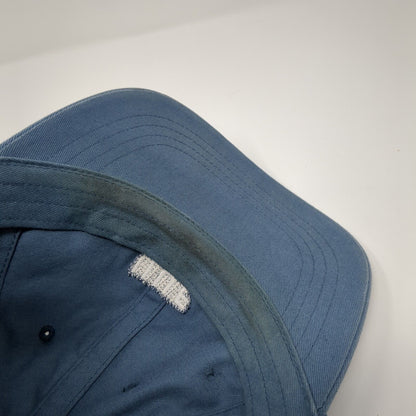 HUF Slideback Hat Blue One Size Adjustable Embroidered Vented Holes 6 Panel