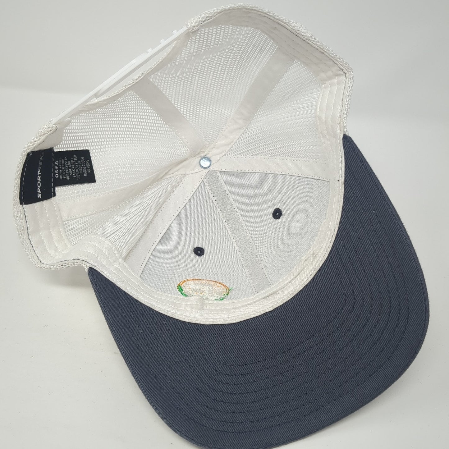 P CDA Snapback Mesh Back Trucker Hat Gray One Size Colorblock Sport-Tek