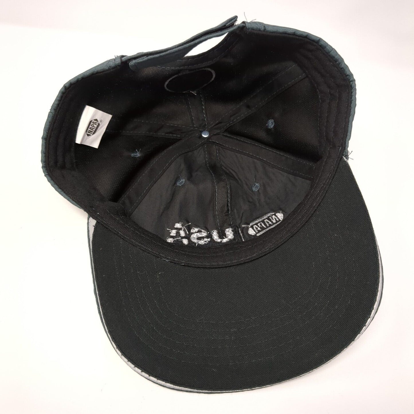 NAPA USA We Believe in Heroes Strapback Hat Gray One Size Adjustable Embroidered