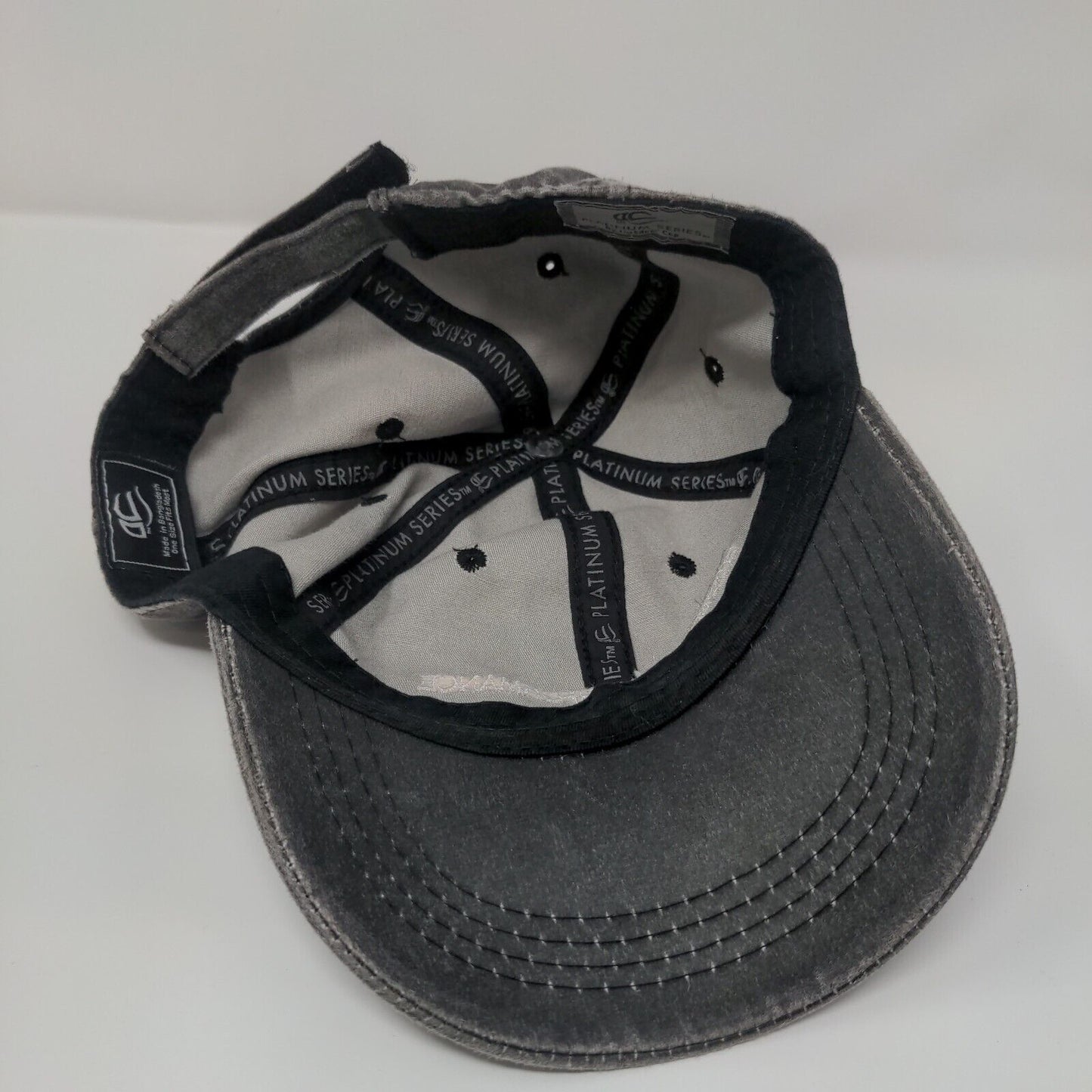 Chevrolet Performance Strapback Hat Gray OSFM Adjustable Outdoor Cap Platinum