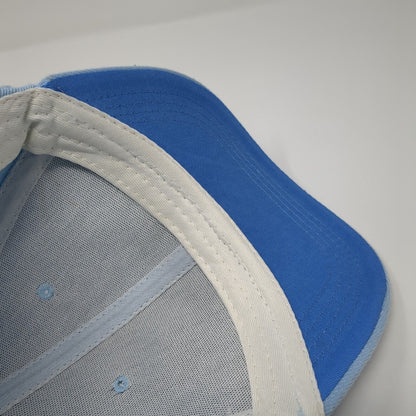 Unbranded Slideback Baseball Cap Blue One Size Adjustable Embroidered Blank
