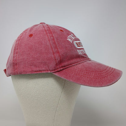 Tsunami Surf Shop Baseball Cap Red One Size Cotton Myrtle Beach SC Strapback Hat