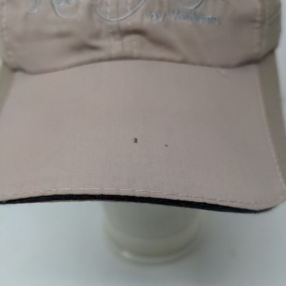 Unbranded Men's Strapback Hat Tan Adjustable Mesh Embroidered Rivera Maya Logo