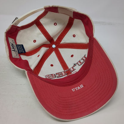 Utah Utes NCAA Lids Snapback Beige One Size Embroidered Cotton Underbrim Hat