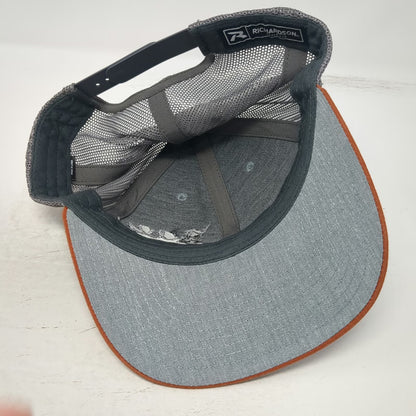 Richardson Trucker Hat Gray Orange One Size Joe Foundation Mesh Snapback 112