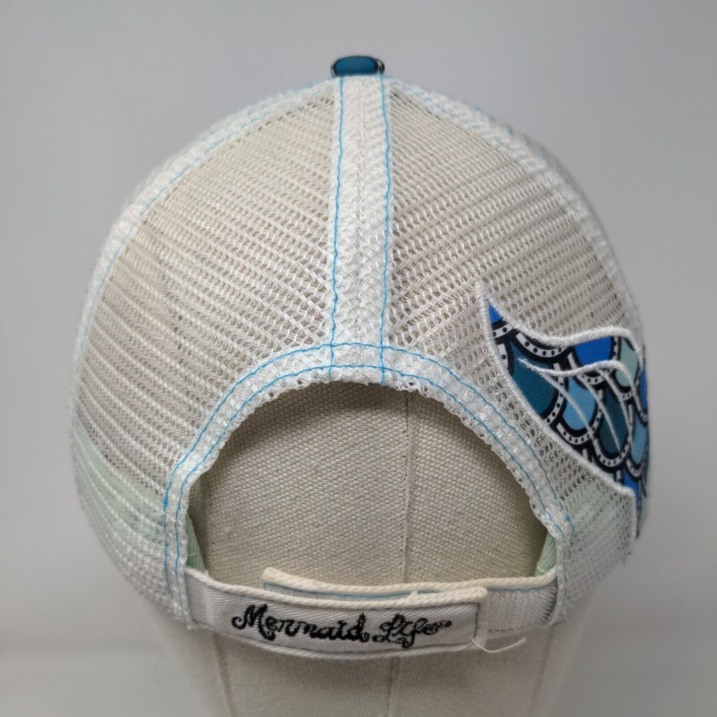 Mermaid Life Strapback Trucker Hat Multicolor OSFA Embroidered Mesh Back