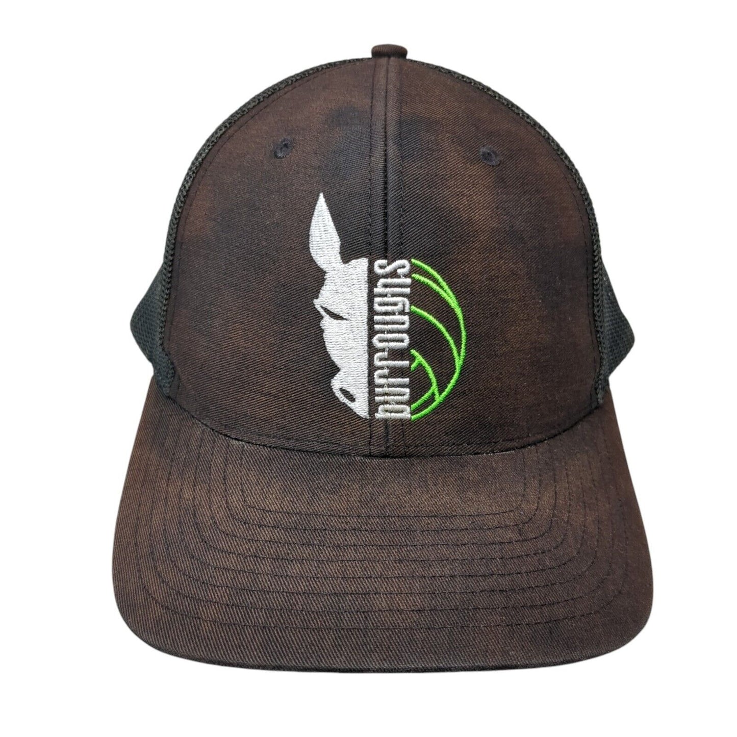 Burroughs Snapback Trucker Hat Black One Size Mesh Back Richardson