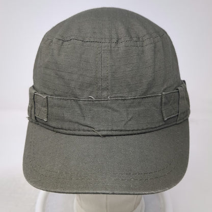 Urban Bound Army Cap Green One Size Strapback Military Style Cadet Hat