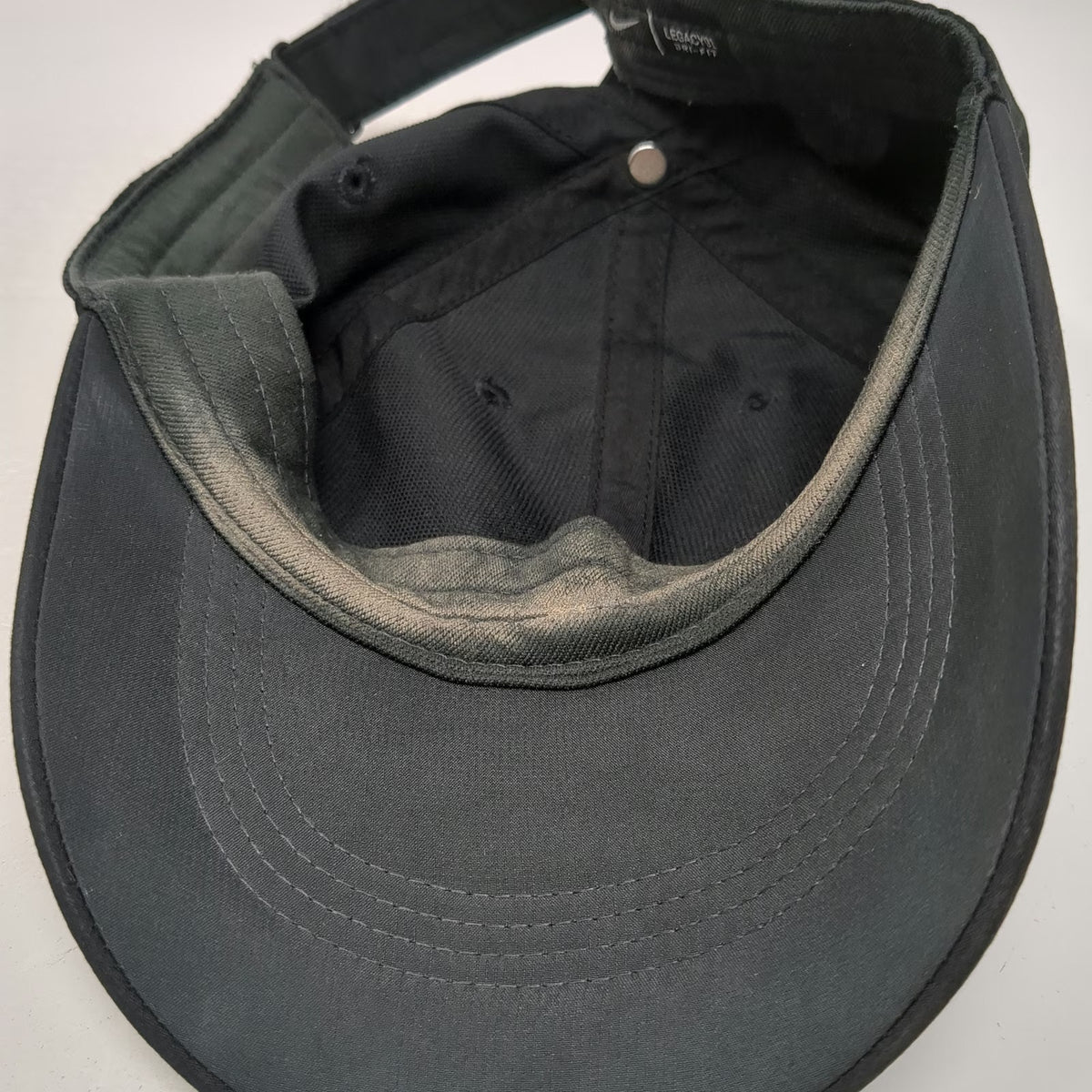 Nike Baseball Cap Black One Size Dri-Fit Legacy91 Strapback Hat Swoosh Logo