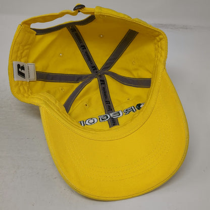 Russell Oregon Ducks NCAA Yellow Green One Size Adjustable Embroidered Cap Hat