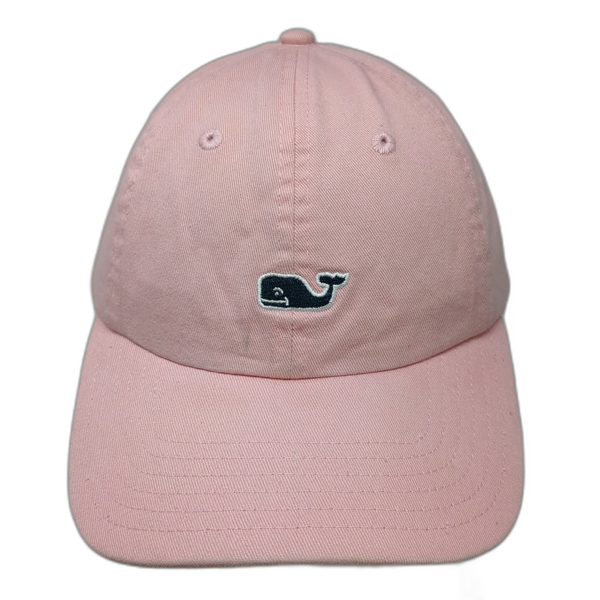 Vineyard Vines Pink One Size Baseball Cap Whale Logo Adjustable Strap Cotton Hat