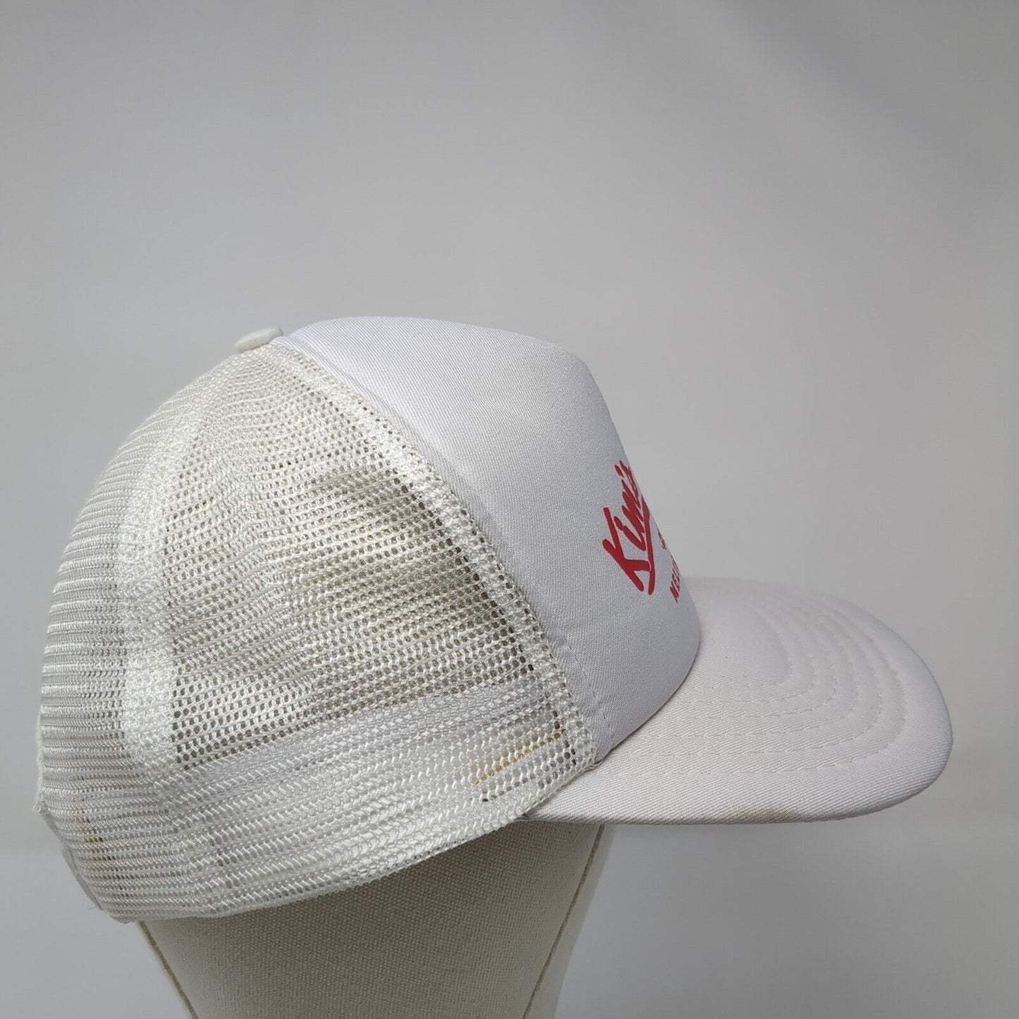 Kim's Korner Snapback Mesh Back Trucker Hat White One Size Adjustable