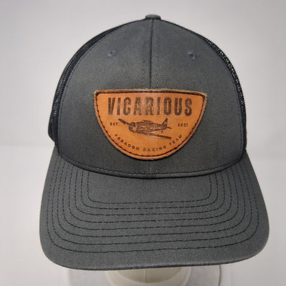 Vicarious Est 2021 Paragon Racing Team Snapback Trucker Hat Gray OS Mesh Back