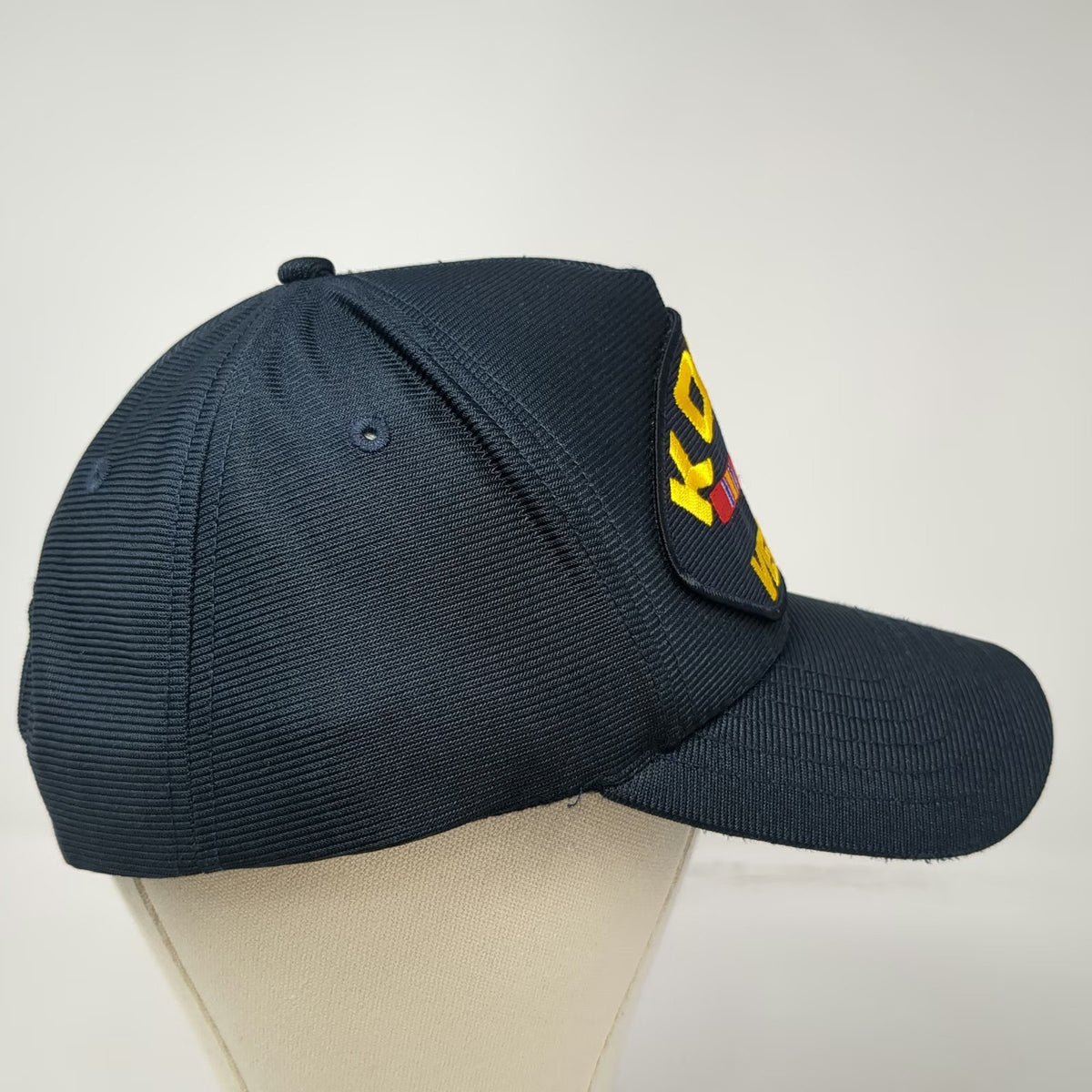 Eagle Crest 5 Panel Hat Blue One Size Korea Veteran Service Ribbon Snapback USA