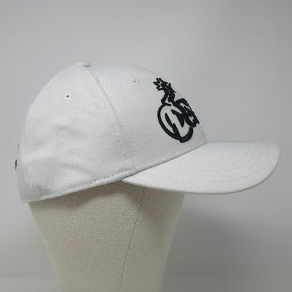 Nitro Circus Action Sports Baseball Cap White 7 5/8 Fitted Hat Bomb Logo Graphic