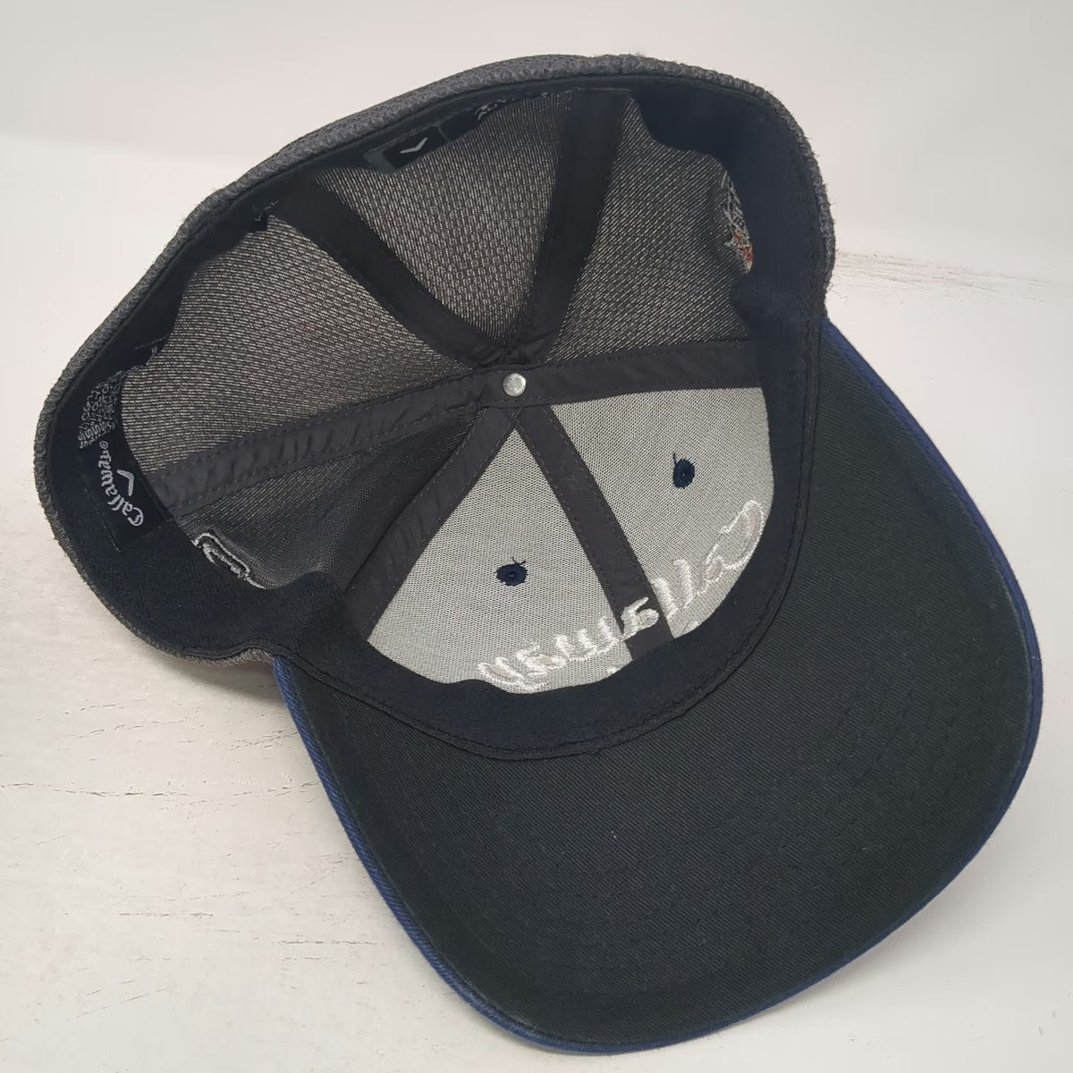 Callaway Baseball Cap Blue XL X2 Hot Odyssey Tour Authentic Mesh Fitted Hat