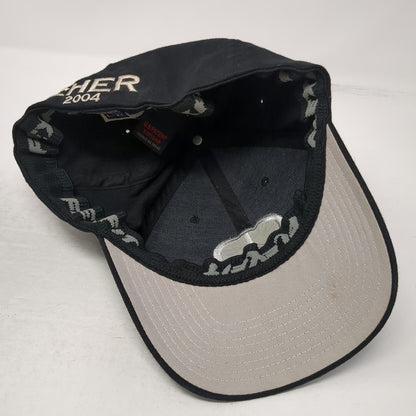 Flexfit Baseball Cap Black XL Peace Sign Cher 2004 Concert Tour hat Vintage