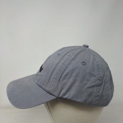 Adulting Slideback Hat Gray OSFM Adjustable Solid 6 Panel Vent Holes