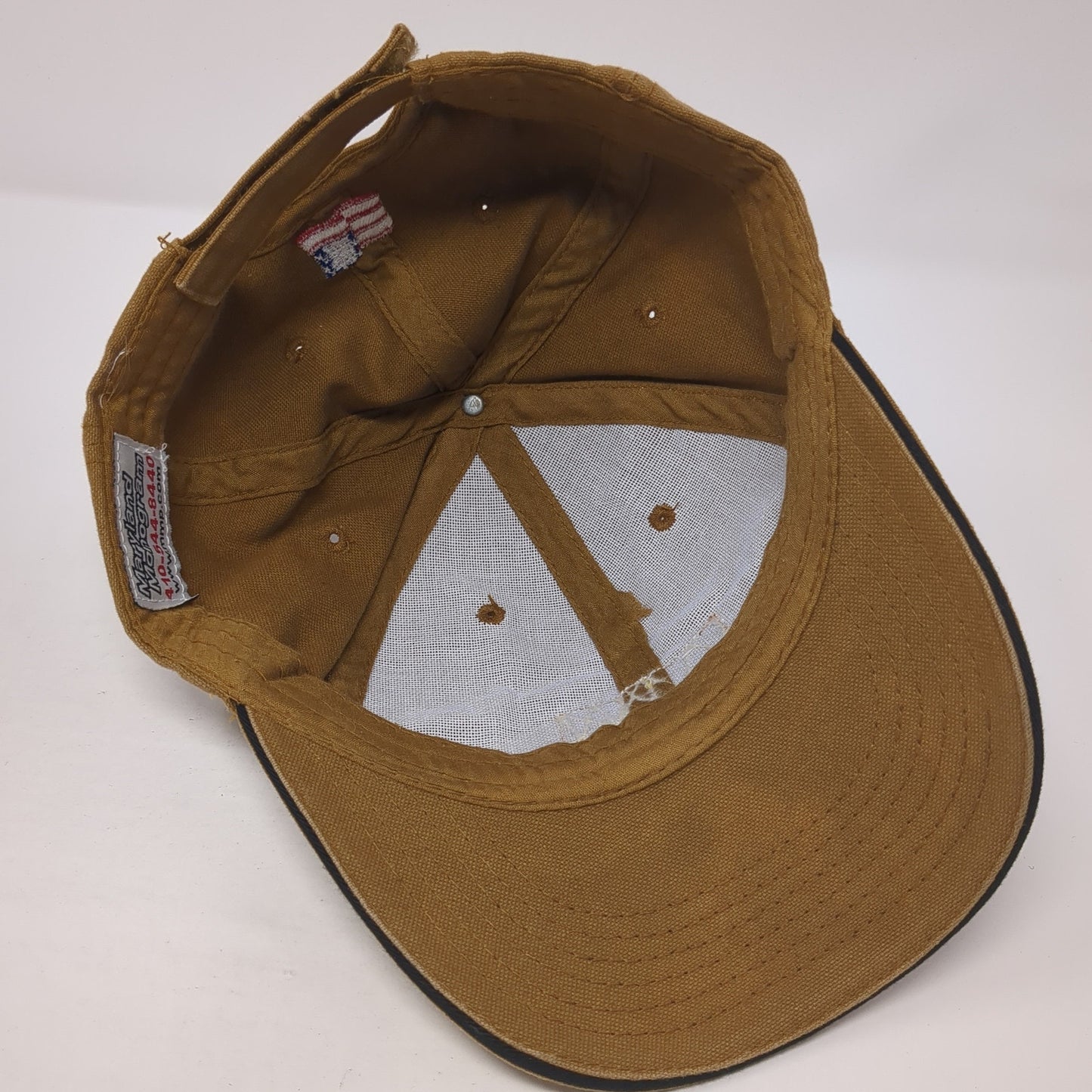 Tamko Strapback Baseball Cap Brown OS Adjustable Patriotic Maryland Monogram