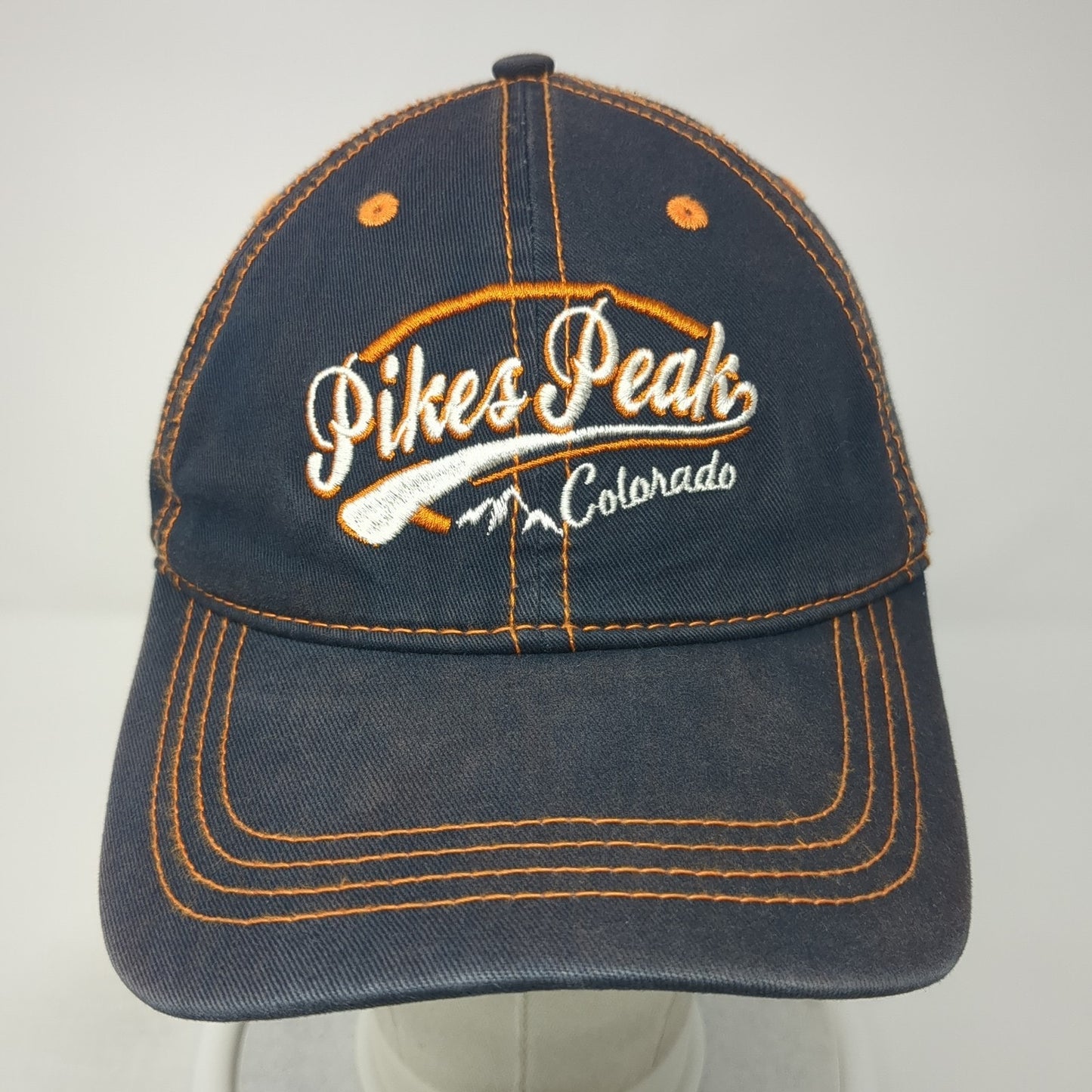 Pikes Peak Colorado Slideback Hat Blue One Size Adjustable Prairie Mountain