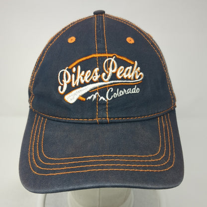 Pikes Peak Colorado Slideback Hat Blue One Size Adjustable Prairie Mountain