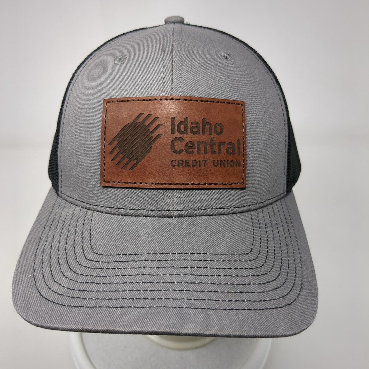 Idaho Central Credit Union Adult Snapback Trucker Hat Gray OS Mesh Outdoor Cap