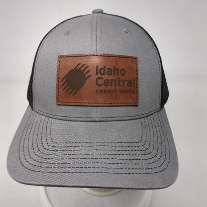 Idaho Central Credit Union Adult Snapback Trucker Hat Gray OS Mesh Outdoor Cap