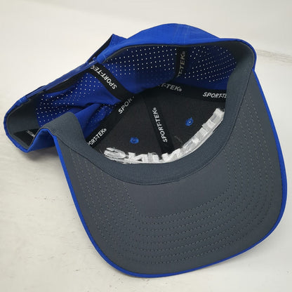 Sport-Tek Trucker Hat Blue One Size Hirning GMC Snapback Laser Cut Ventilation