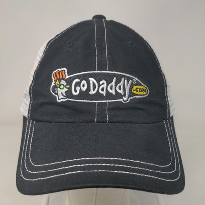 GoDaddy.com Strapback Mesh Back Trucker Hat Black One Size Stewart-Haas Racing