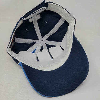 Topsail Island North Carolina Strapback Hat Blue OSFA Embroidered Colorblock