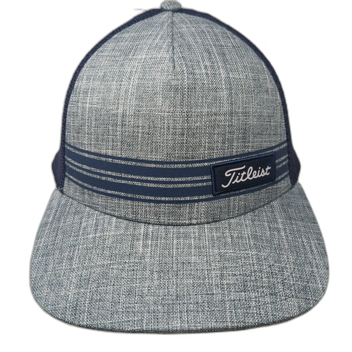 Titleist Trucker Hat Blue One Size Mesh Back Snapback Golf Topo Map Under Brim