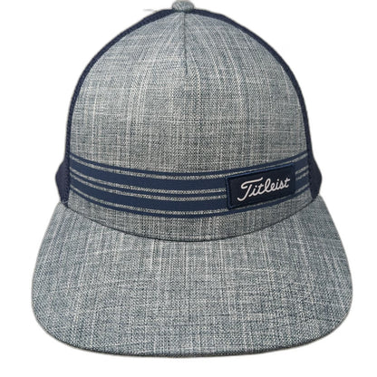 Titleist Trucker Hat Blue One Size Mesh Back Snapback Golf Topo Map Under Brim