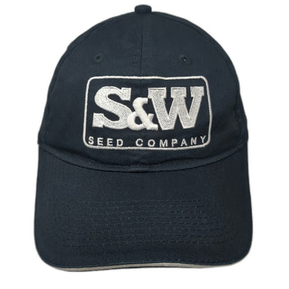 Port & Company Baseball Cap Black One Size S&W Seed Company Strapback Hat