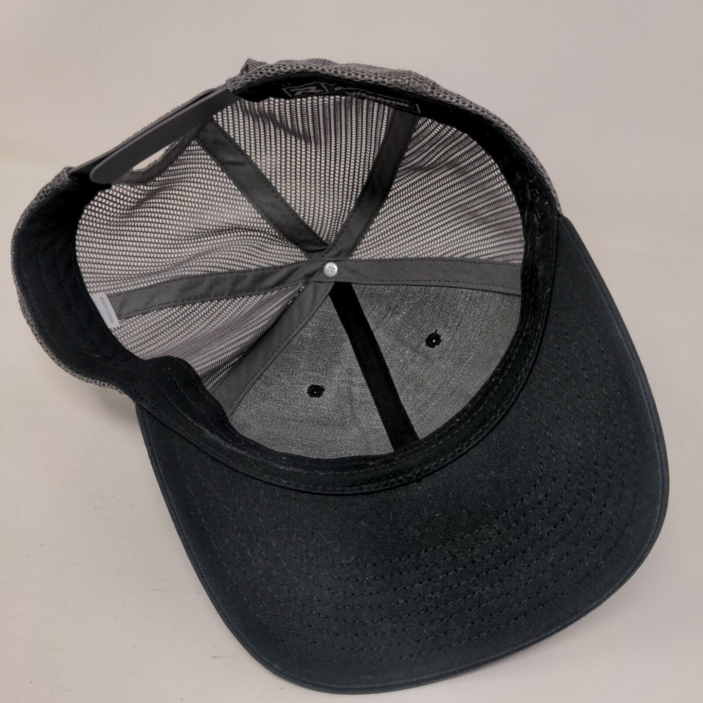 Fusion Snapback Mesh Back Trucker Hat Black One Size Richardson