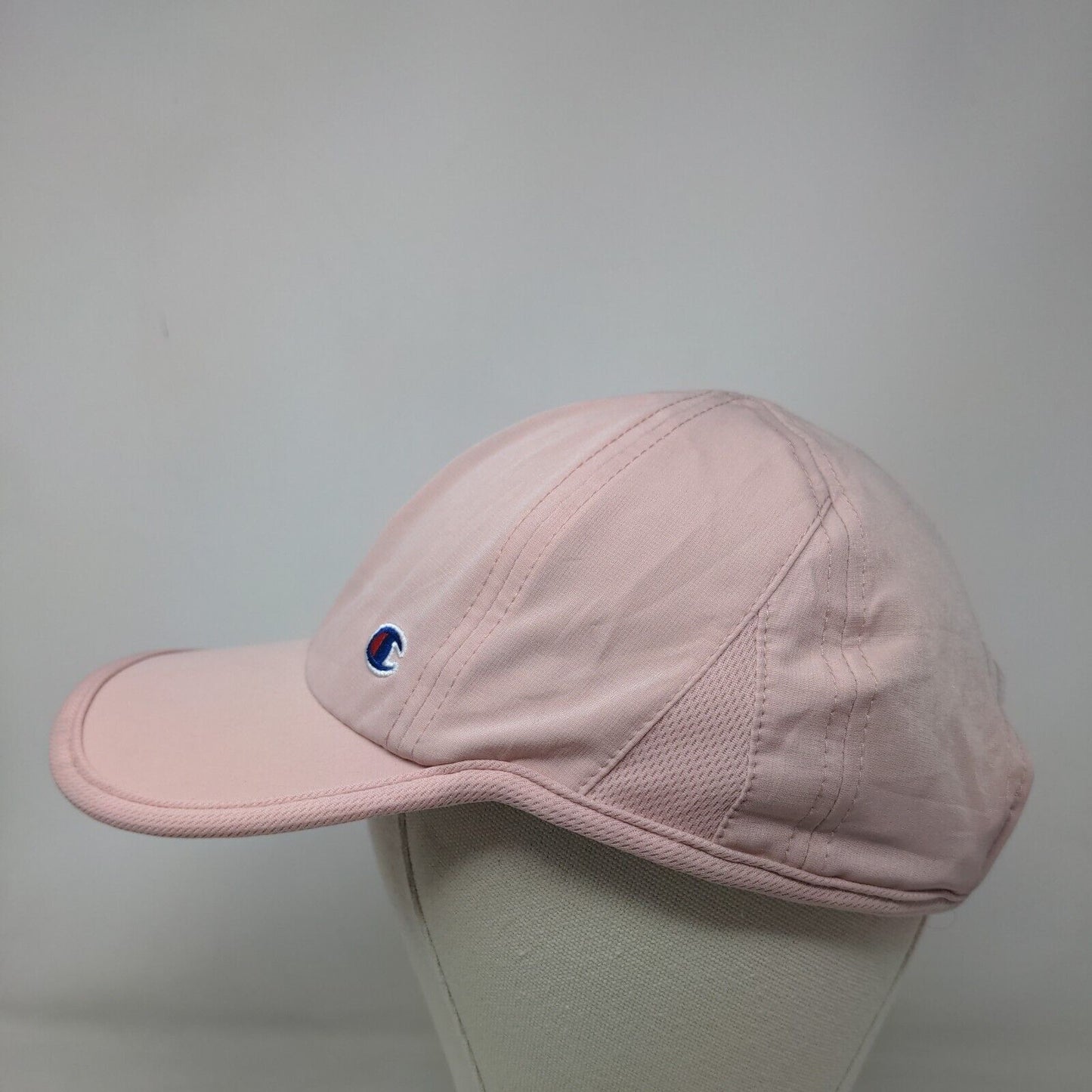 Champion Strapback Hat Pink OSFA Embroidered Logo Adjustable Outdoor