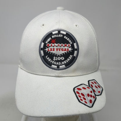 Golden Lion Baseball Cap White One Size Las Vegas Casino Dice Big Winner Hat