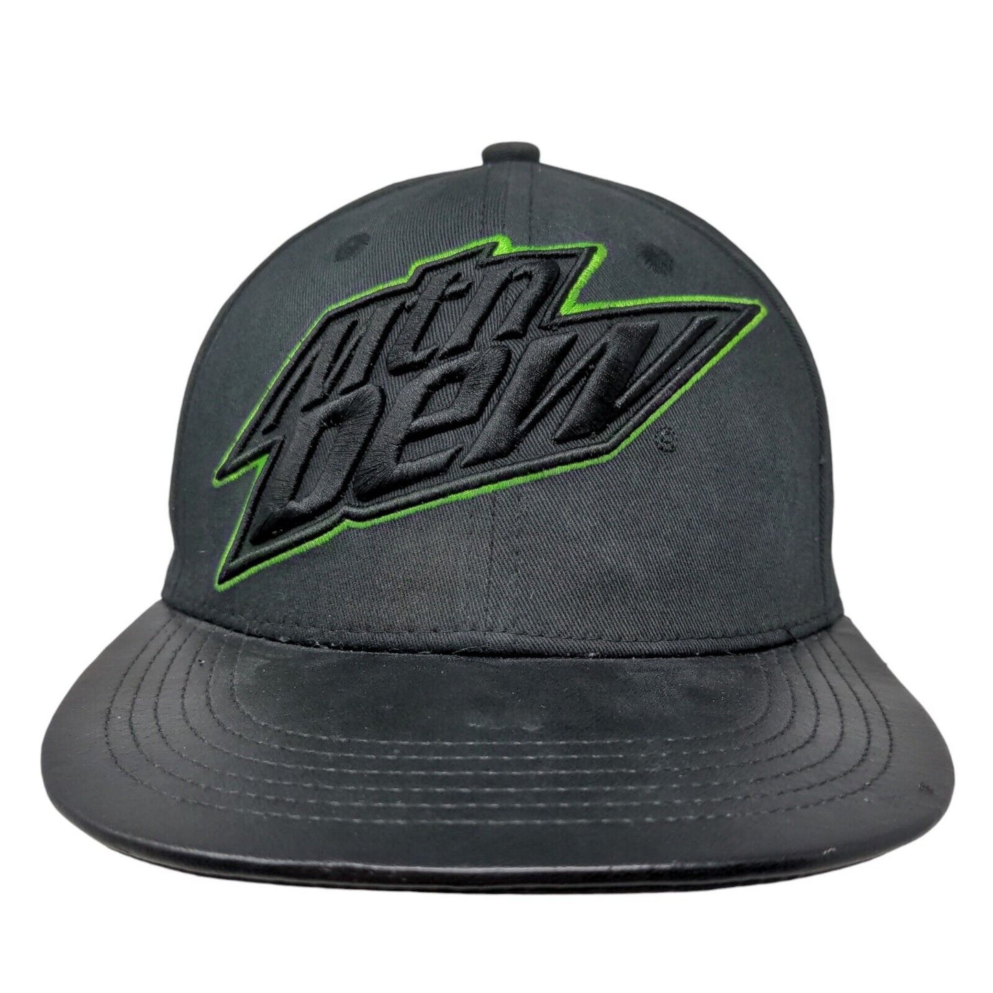 Mtn Dew Men's Snapback Hat Black Embroidered Logo 2013 Official Adjustable