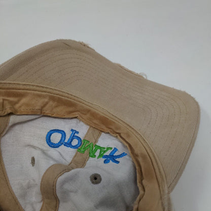 Opma Strapback Hat Tan One Size Adjustable Distressed The Classics Yupoong