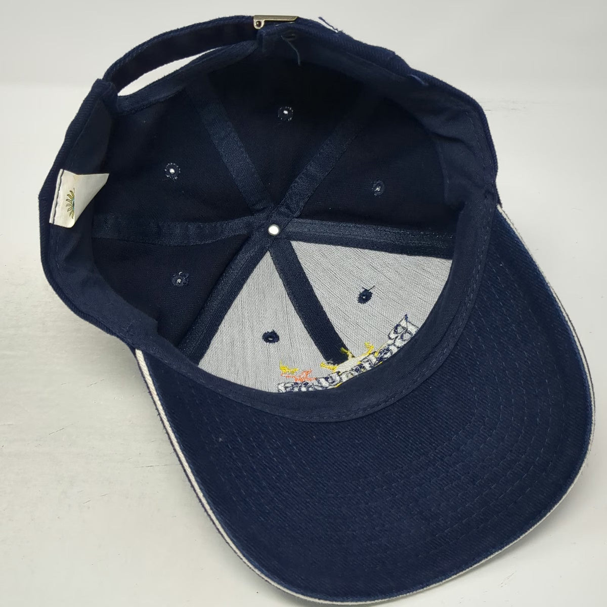 Kalahari Baseball Cap Blue One Size Bermuda Sun Bird Cotton Adjustable Hat