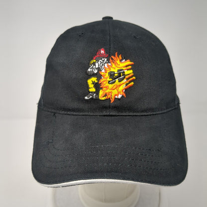 Cap America Strapback Hat Black One Size Embroidered Logo Adjustable