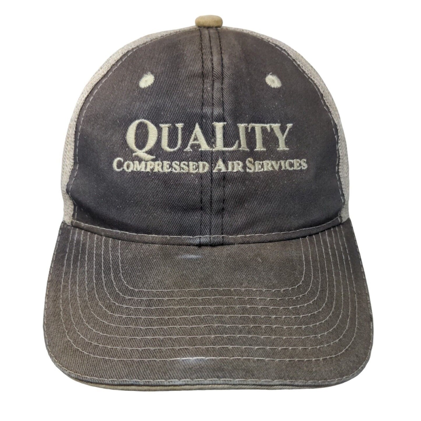 Quality Compressed Air Services Strapback Trucker Hat Multicolor OSFM Mesh Back