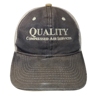 Quality Compressed Air Services Strapback Trucker Hat Multicolor OSFM Mesh Back
