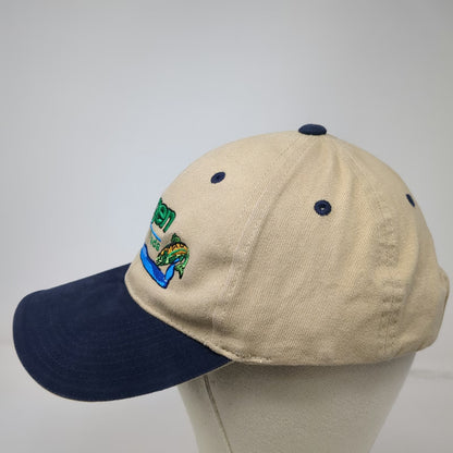 Otto Baseball Cap Beige Blue One Size Rangen Aquaculture Feeds Fish Graphic Hat