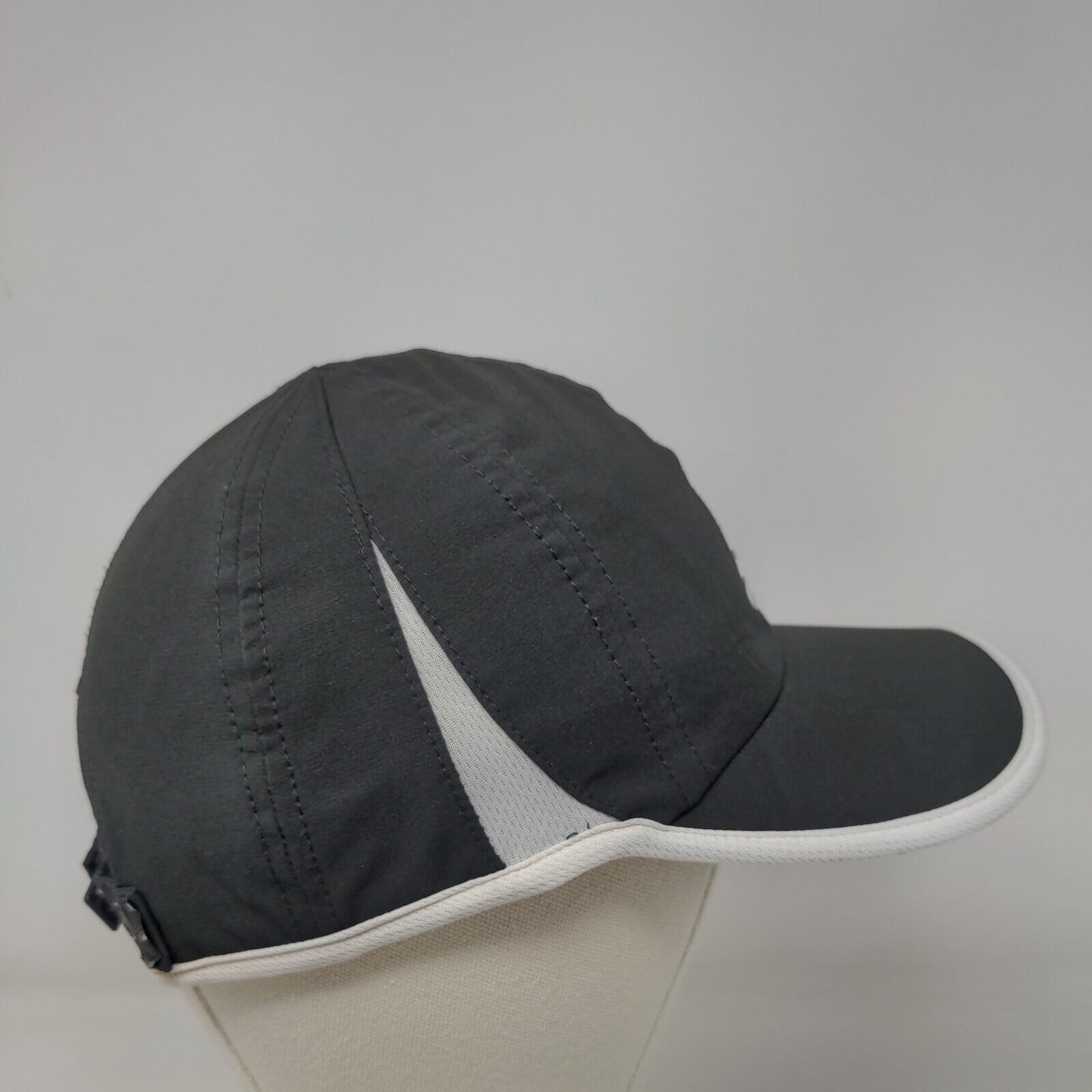Adidas 3 Stripes Climalite Strapback Hat Gray One Size Adjustable