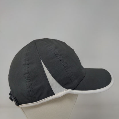 Adidas 3 Stripes Climalite Strapback Hat Gray One Size Adjustable
